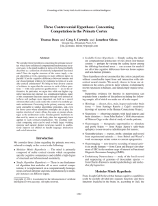 Three Controversial Hypotheses Concerning Computation in the Primate Cortex