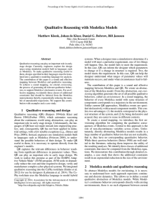 Qualitative Reasoning with Modelica Models