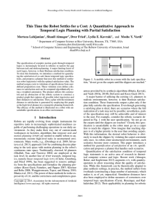 This Time the Robot Settles for a Cost: A Quantitative... Temporal Logic Planning with Partial Satisfaction