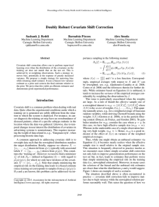 Doubly Robust Covariate Shift Correction Sashank J. Reddi Barnab´as P´oczos Alex Smola