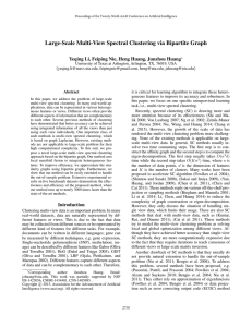 Large-Scale Multi-View Spectral Clustering via Bipartite Graph