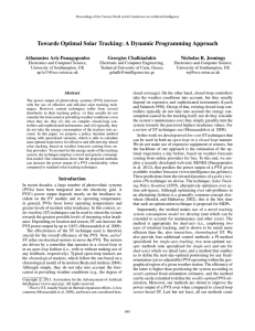 Towards Optimal Solar Tracking: A Dynamic Programming Approach Athanasios Aris Panagopoulos