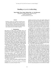 Handling owl:sameAs via Rewriting