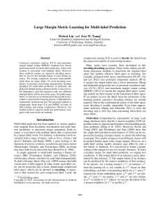 Large Margin Metric Learning for Multi-label Prediction