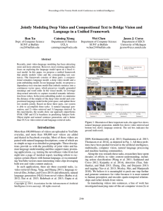 Jointly Modeling Deep Video and Compositional Text to Bridge Vision... Language in a Uniﬁed Framework