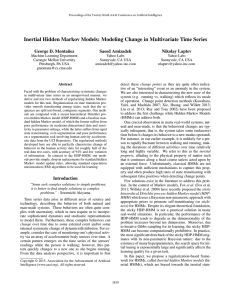 Inertial Hidden Markov Models: Modeling Change in Multivariate Time Series
