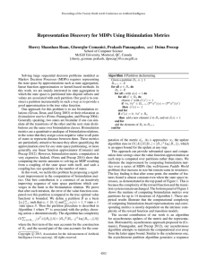 Representation Discovery for MDPs Using Bisimulation Metrics