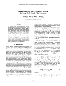 Stochastic Parallel Block Coordinate Descent for Large-Scale Saddle Point Problems