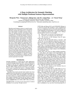 A Deep Architecture for Semantic Matching with Multiple Positional Sentence Representations