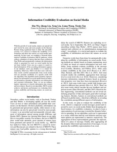 Information Credibility Evaluation on Social Media
