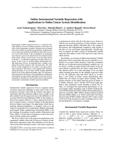 Online Instrumental Variable Regression with Applications to Online Linear System Identiﬁcation