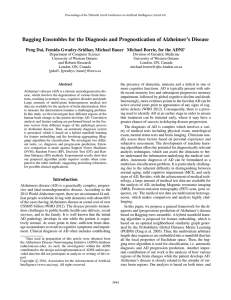 Bagging Ensembles for the Diagnosis and Prognostication of Alzheimer’s Disease