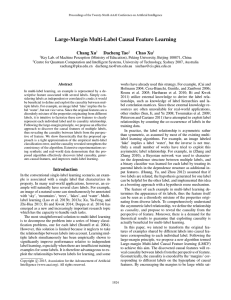 Large-Margin Multi-Label Causal Feature Learning Chang Xu Dacheng Tao Chao Xu