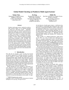 Global Model Checking on Pushdown Multi-Agent Systems Taolue Chen Fu Song Zhilin Wu