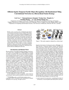 Efﬁcient Spatio-Temporal Tactile Object Recognition with Randomized Tiling