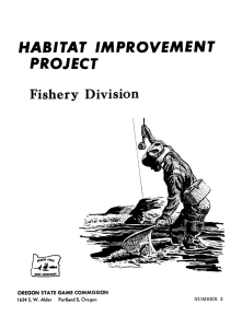 HABITAT IMPROVEMENT Fishery Division PROJECT --41 itom