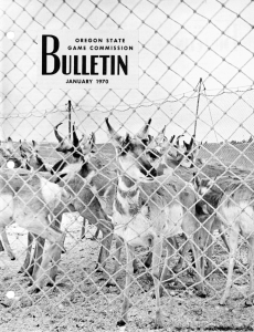 ULLETIN GAME COMMISSION OREGON STATE JANUARY 1970