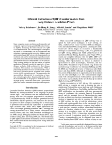 Efficient Extraction of QBF (Counter)models from Long-Distance Resolution Proofs Valeriy Balabanov