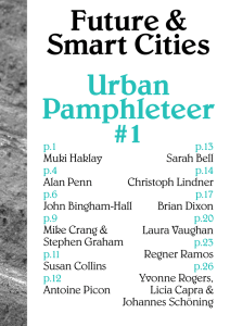 Future &amp; Smart Cities Urban Pamphleteer