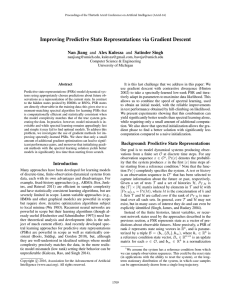 Improving Predictive State Representations via Gradient Descent