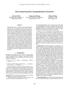 Fine-Grained Semantic Conceptualization of FrameNet Jin-woo Park Seung-won Hwang Haixun Wang