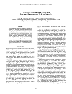 Uncertainty Propagation in Long-Term Structured Regression on Evolving Networks