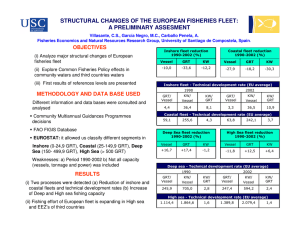 STRUCTURAL CHANGES OF THE EUROPEAN FISHERIES FLEET: A PRELIMINARY ASSESMENT