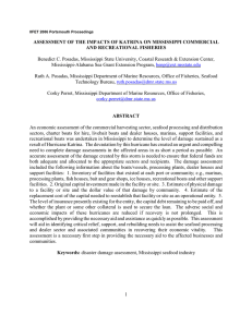 Benedict C. Posadas, Mississippi State University, Coastal Research &amp; Extension Center, Mississippi-Alabama Sea Grant Extension Program, AND RECREATIONAL FISHERIES