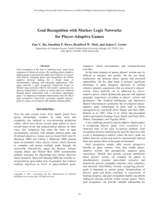 Goal Recognition with Markov Logic Networks for Player-Adaptive Games