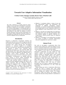 Towards User-Adaptive Information Visualization
