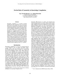On the Role of Canonicity in Knowledge Compilation