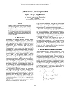 Outlier-Robust Convex Segmentation Itamar Katz and Koby Crammer