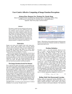 User-Centric Affective Computing of Image Emotion Perceptions