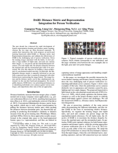 DARI: Distance Metric and Representation Integration for Person Veriﬁcation