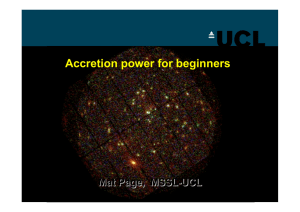 Accretion power for beginners