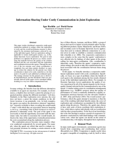 Information Sharing Under Costly Communication in Joint Exploration