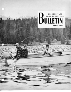 ULLETIN GAME COMMISSION OREGON STATE APRIL 1960