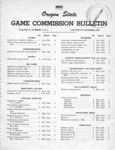 0 State GAME COMMISSION BUL INDEX