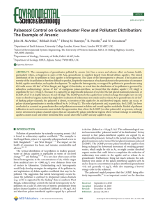 Palaeosol Control on Groundwater Flow and Pollutant Distribution: John M. McArthur,