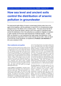 How sea level and ancient soils control the distribution of arsenic