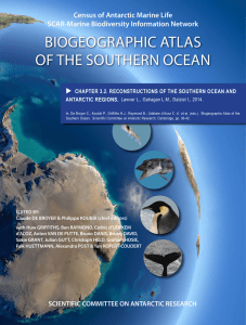 BIOGEOGRAPHIC ATLAS OF THE SOUTHERN OCEAN Census of Antarctic Marine Life