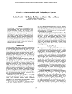 Gaudii: An Automated Graphic Design Expert System C. Glez-Morcillo V. J. Martin