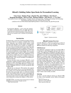 BBookX: Building Online Open Books for Personalized Learning