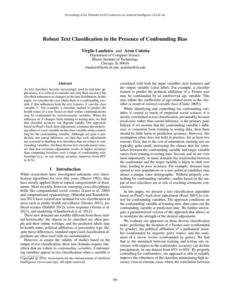 robust-text-classi-cation-in-the-presence-of-confounding-bias