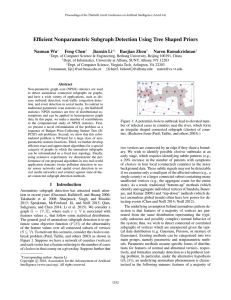 Efﬁcient Nonparametric Subgraph Detection Using Tree Shaped Priors Nannan Wu Feng Chen