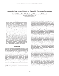 Adaptable Regression Method for Ensemble Consensus Forecasting