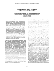 A Combinatorial Search Perspective on Diverse Solution Generation