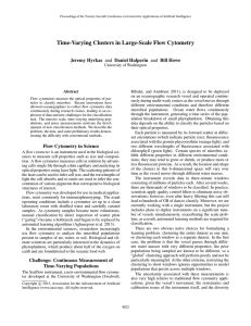 Time-Varying Clusters in Large-Scale Flow Cytometry