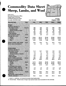 Sheet Commodity  Data and Sheep, Lambs,