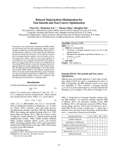 Relaxed Majorization-Minimization for Non-Smooth and Non-Convex Optimization Chen Xu , Zhouchen Lin